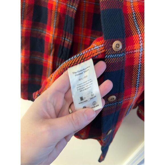 The Outerknown Blanket Shirt Flannel Red Plaid Womens XS/S - Picture 3 of 4